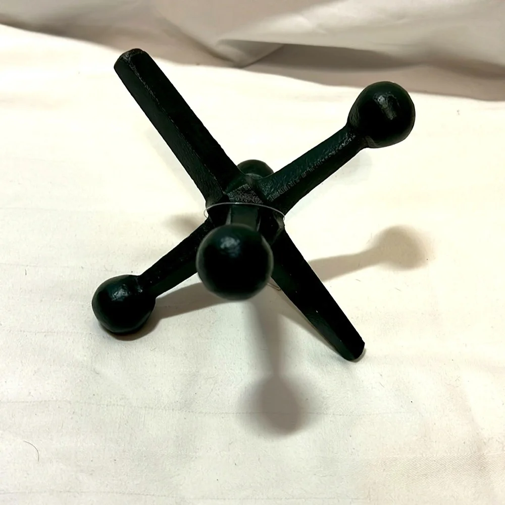 Resin Jax/ Jack Heavy Decor accent Wrought Iron Black -dark greenish tone - Picture 1 of 2